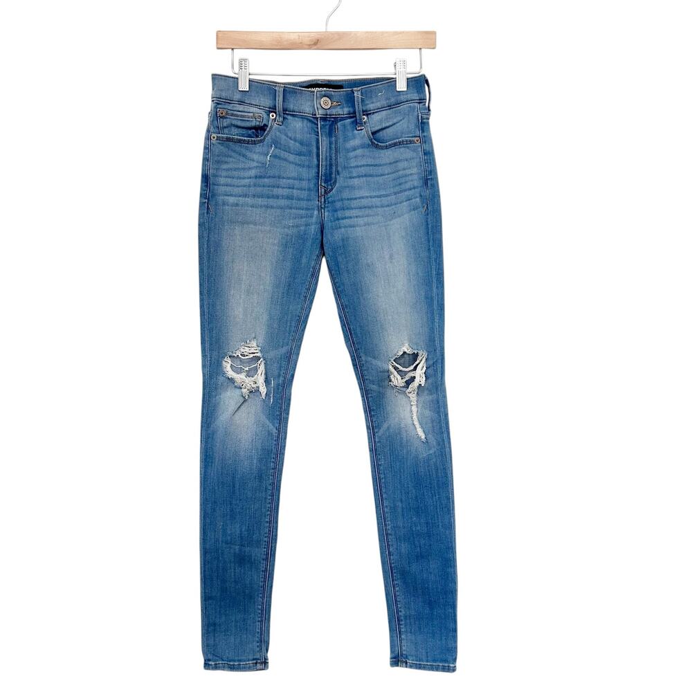 Express Mid Rise Leggings Distressed Jeans Sz 2R